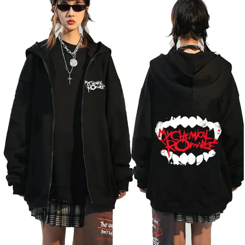 Rock Band My Chemical Romance Mcr Dead Zipper Hoodie Black Parade Punk Emo Zip Up Sweatshirt Men Fashion Vintage Hip Hop Hoodies — image 16