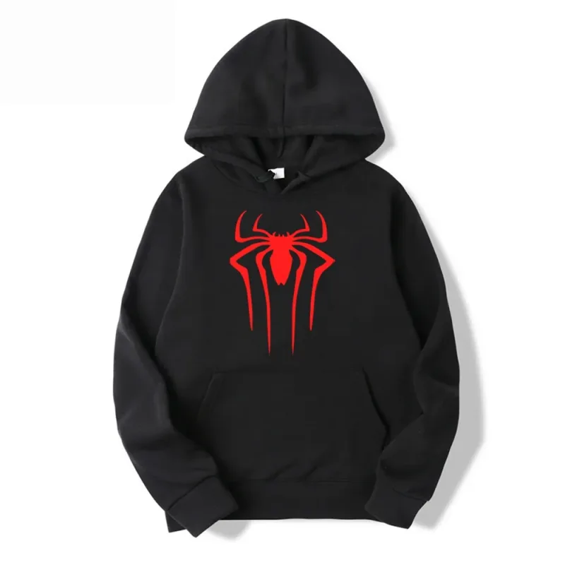 Latest Fashion Men's and Women's Hoodies Casual Hoodies Unisex Trendy Printed Spider Pattern Hoodies