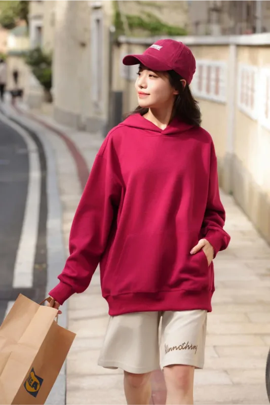 Fashionable Loose Cotton Hooded Sweatshirt for Men and Women, Customized Printed Logo, Embroidered Logo, Spring and Autumn Cloth
