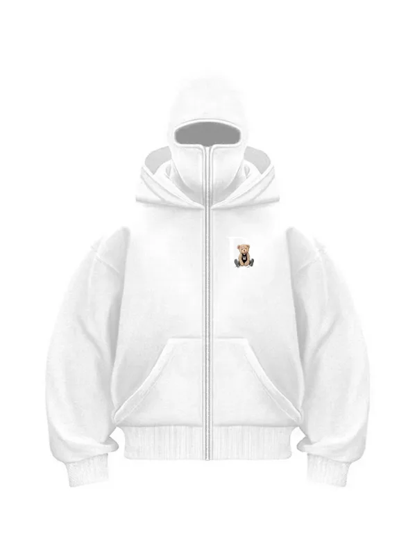 2025 Men's Print Zip Hoodie Winter Warm Casual Sweatshirt With Hooded Face Mask Zipper Design Sports Jacket Outdoor Activities