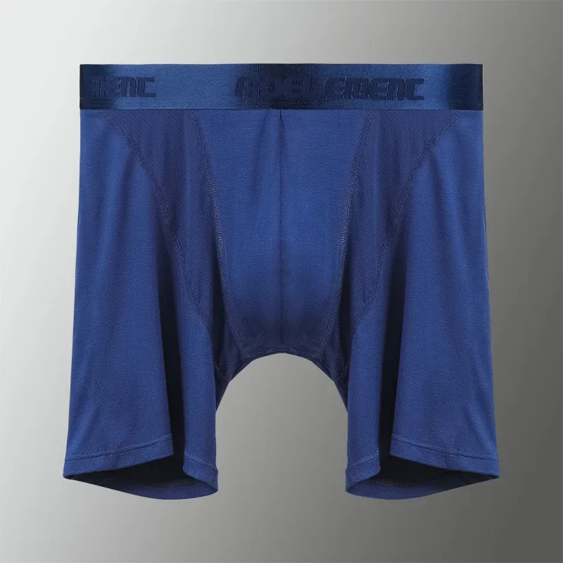Men's Sports Underwear, Anti-Chafing Modal Professional Running Fitness Tight-Fitting Long-Leg Quick-Dry Extended Boxer Briefs