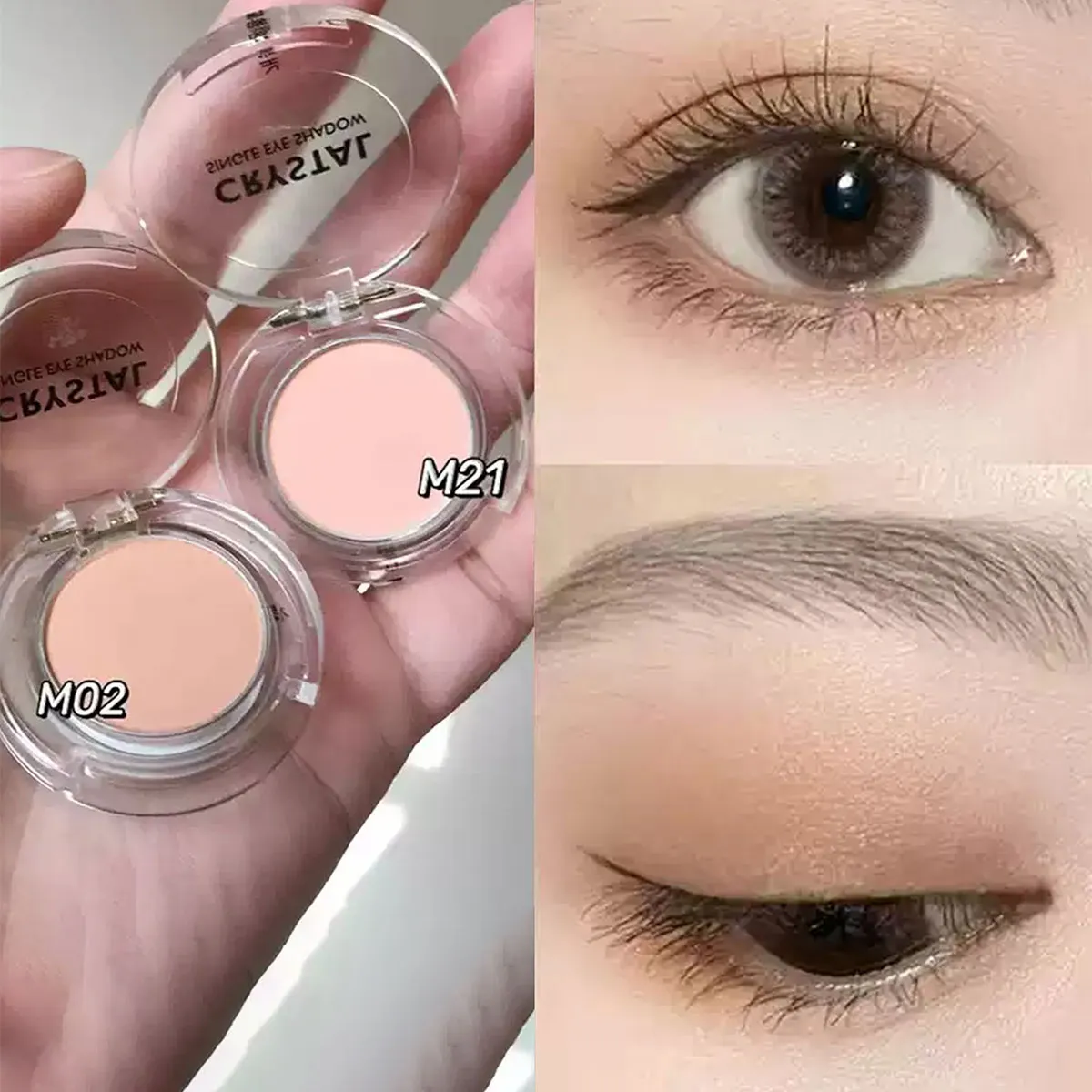 Crystal Single Eye Shadow Silky Smooth Eye Powder Long Lasting Eye Color Buildable Color Korean Cosmetic Korean Makeup