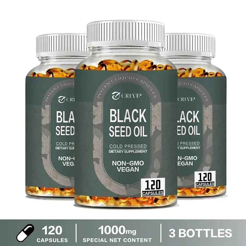 Black Seed Oil - Supports Immune Joint and Skin Health Provides Nutrition Healthy Aging Antioxidant Enhances Energy