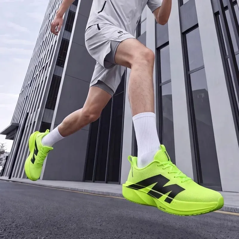 Men Marathon Running Shoes Carbon Board Speciality Sports Breathable Lightweight Women's Comfortable Athletic Sneakers Original