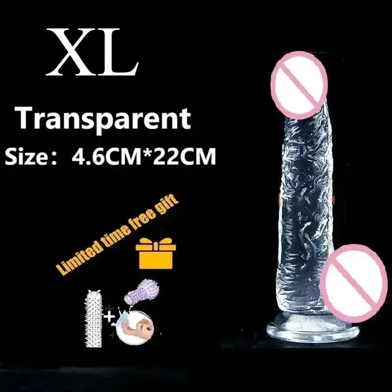 Transparent Realistic Dildo Strong Suction Cup Adult Sex Toys for Women Gay Anal Masturbation Realistic Dick Sex Toys Big Dick18