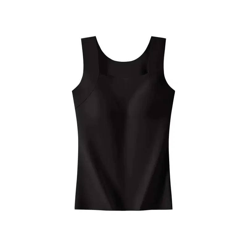 Sexy Sleeveless Tank Tops Women Casual Vest Crop Camisole Seamless Sports Underwear with Chest Pads Summer Female Bra Lingerie