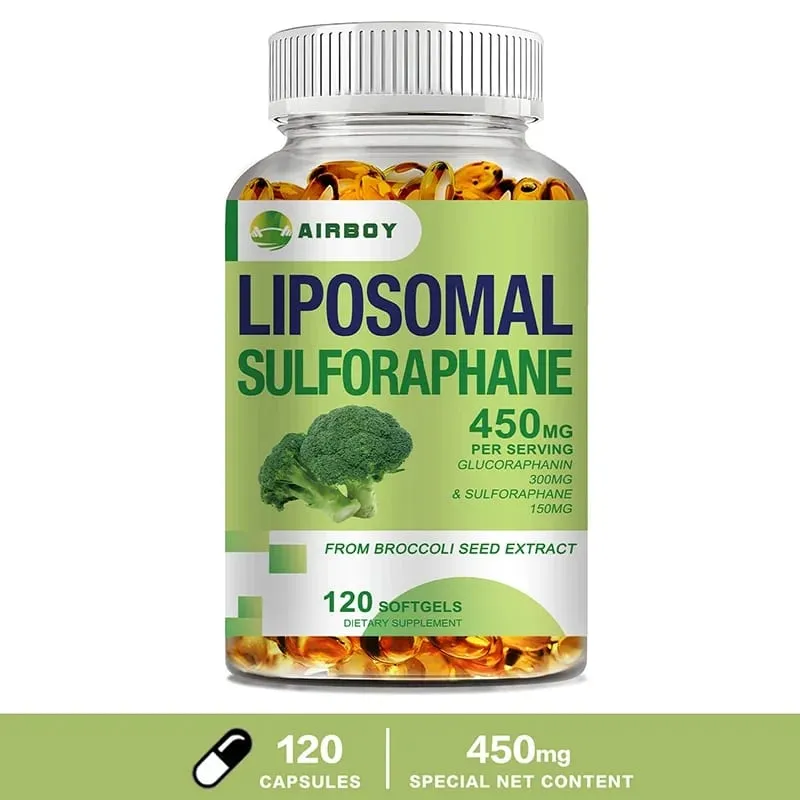 Sulforafano liposomal 450 mg - Suplemento antioxidante para el corazón que estimula la inmunidad
