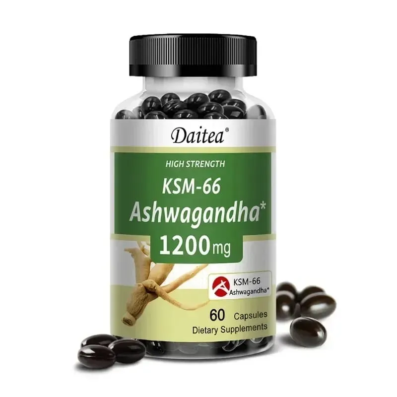 Organic KSM-66 Ashwagandha Root Extract Stress Relief Mood Support & Natural Immune Boost Sleep Health
