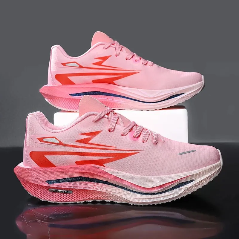 Running Shoes Men Sports Carbon Board Marathon Speciality Breathable Lightweight Women's Comfortable Athletic Nonskid Sneakers