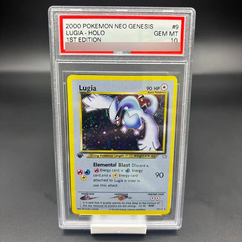 Diy Lugia Charizard Giratina 10Points Rating Card Magikarp Mew Latios Copy Version Game Anime Collection Cards Gift Toy