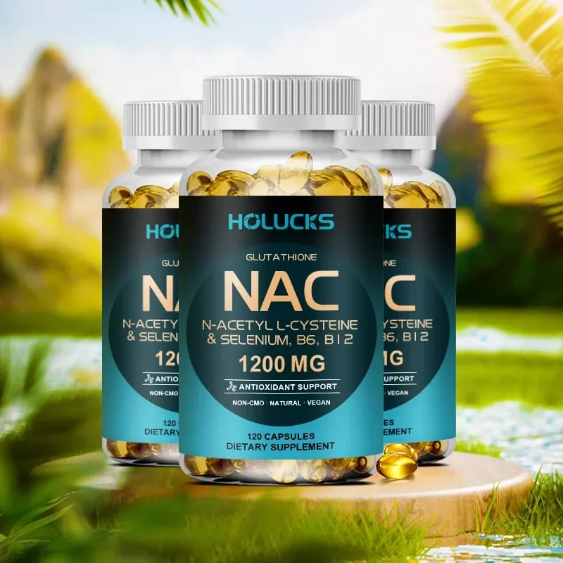 Buy 1 Get 1 Free! NAC 1200mg Supplement for Thins Mucus Reduces Cough & Bronchial Function Immune Liver Repair & Detox