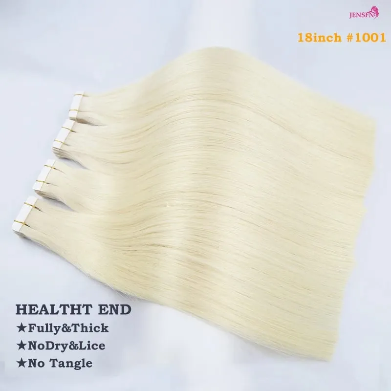 High Quality Tape In Hair Extensions Straight 100% Remy real Human Hair 16"-22"Inch PU Skin Weft Tape Ins