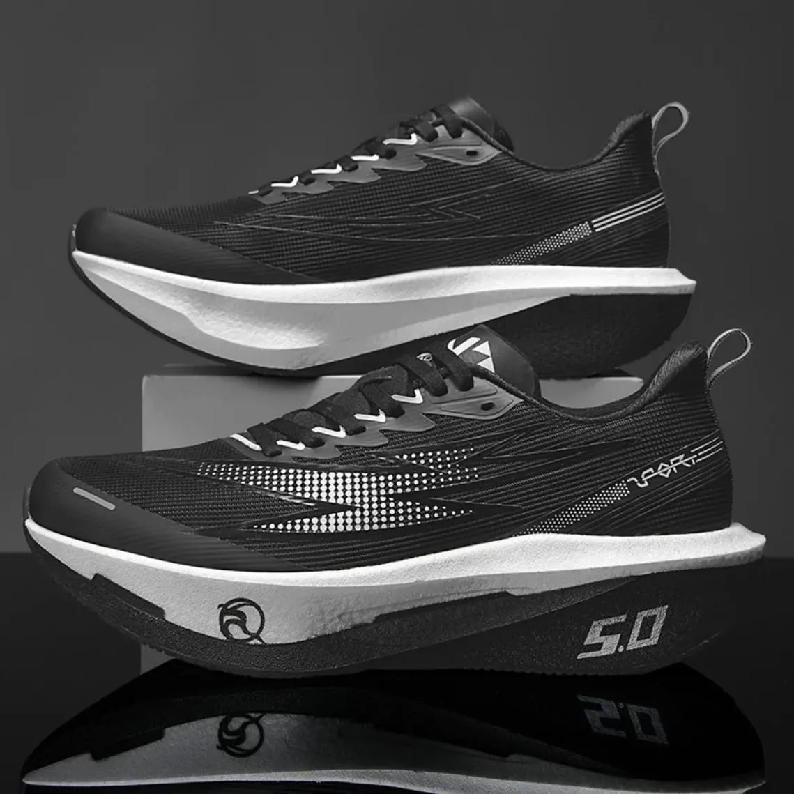 Carbon Plate Marathon Running Shoes Men Women Sports Sneakers Breathable Lightweight Shock Absorbing Non Slip Athletic Shoes — image 4