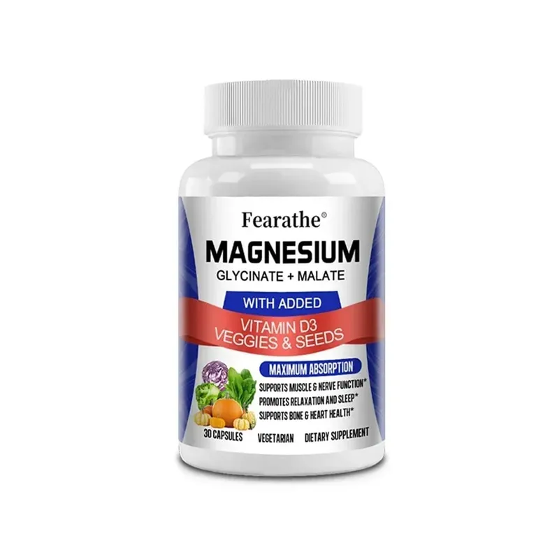 Magnesium Malate + Magnesium Glycinate Help Boost Immunity Promote Joint and Bone Marrow Health and Improve Sleep Quality