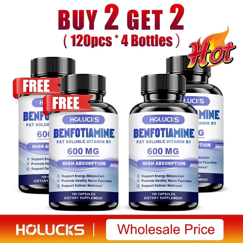 Benfotiamine Capsules Help Maintain Healthy Glucose Metabolism Support Nerve Health Cellular Protection Antioxidant Defense