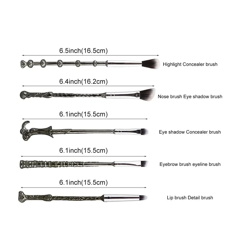 5PCS Makeup Brushes Set Stocking Stuffers for Teen Girls Kids Women Foundation Eyebrow Blush Brushes