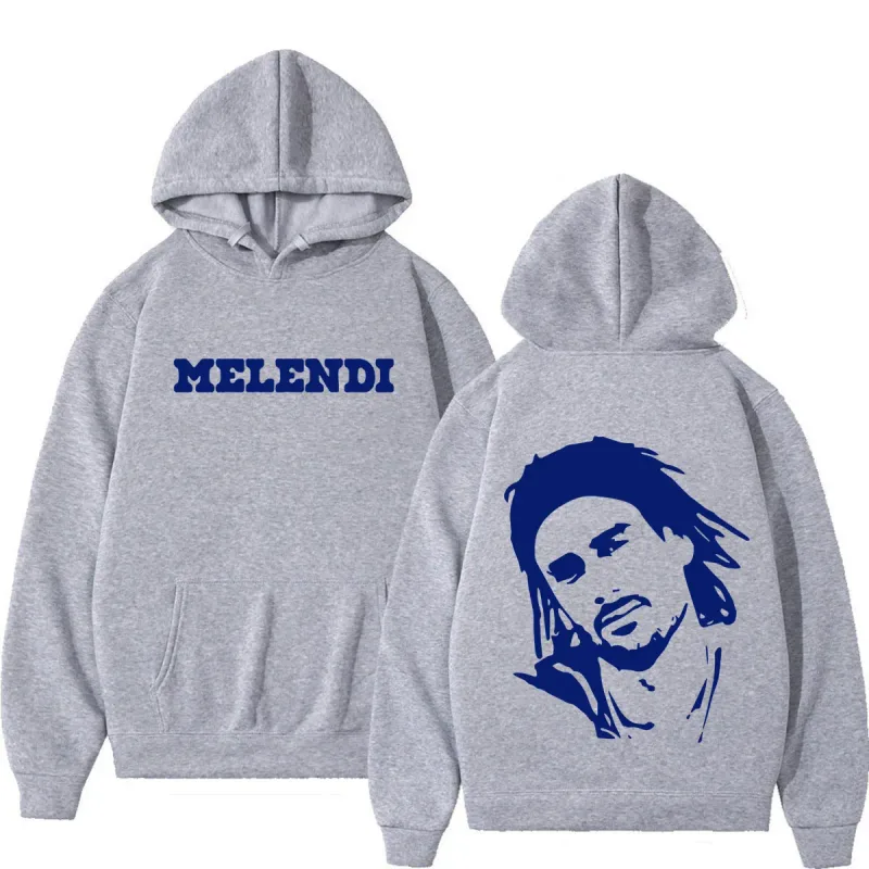 Rapper Melendi Tour Print 2026 Hoodie Men Women Fashion Hip Hop Pullover Autumn and Winter Loose Casual Sweatshirt Streetwear