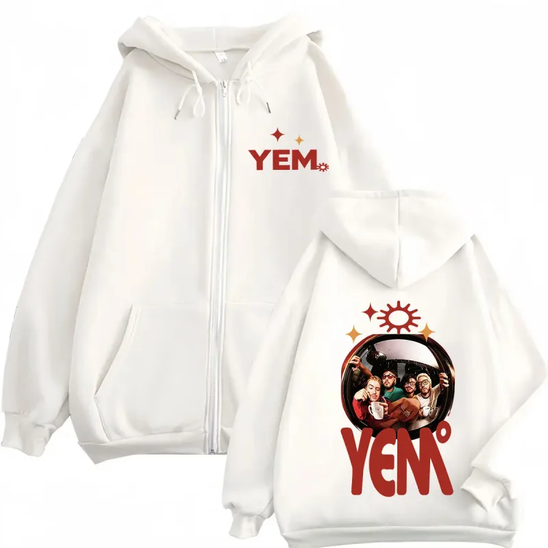 Morat Yem Se Fue El Ayer Y Ya Es Manana Tour 2026 Print Zip Up Hoodie Men Women Hip Hop Long Sleeves Loose Zipper Sweatshirts