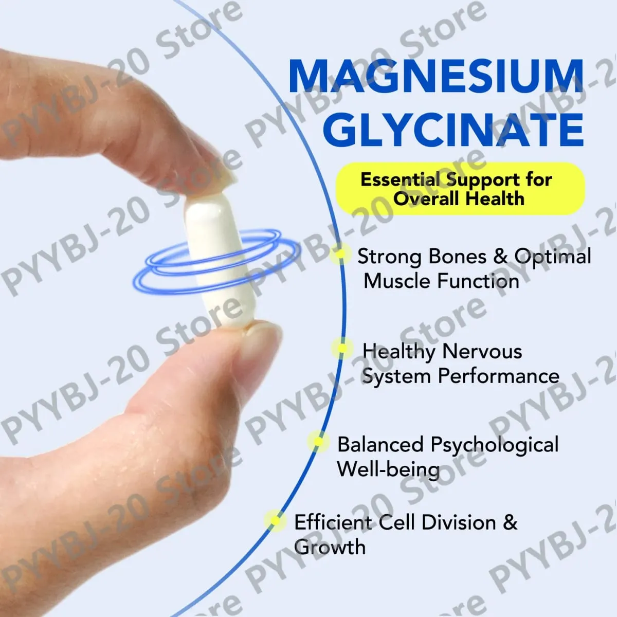 Acentiallabs Magnesium Glycinate 120 Kapsul - Vegetarian Organik Murni Mendukung Kesehatan Tulang Dukungan Tidur & Saraf Otot