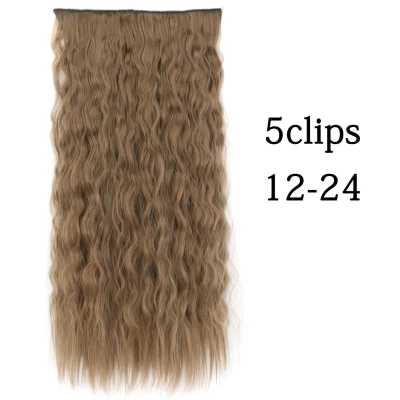 Tổng Hợp 22 32 Inch 5 Kẹp Tóc Chịu Nhiệt Giả Bộ Tóc Giả Dài Lượn Sóng Kiểu Tóc Kẹp Trong Tóc