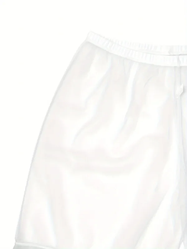 Sous-vêtements Sexy en maille transparente pour hommes, 1 pièce, doux, Transparent, pour la maison, coupe ample, pantalon de boxe, short de sommeil, vêtements de nuit, pyjama