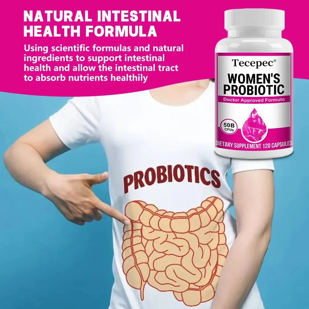 Probiotics for Women - 50 Billion CFU for Gut Health Bloating Relief Probiotics Nourish Digestion Digestive Health