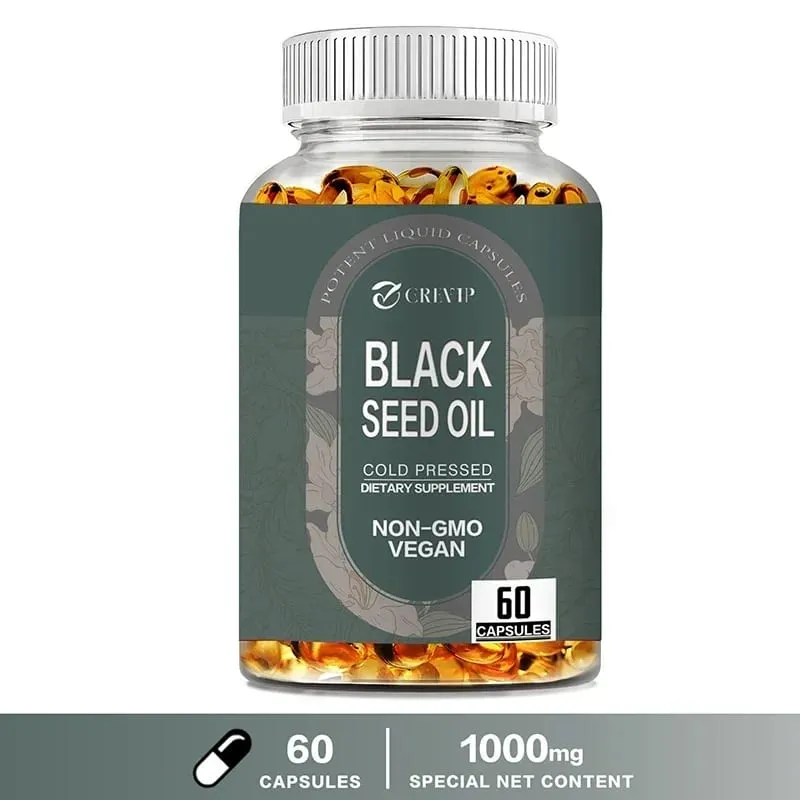 Black Seed Oil - Supports Immune Joint and Skin Health Provides Nutrition Healthy Aging Antioxidant Enhances Energy