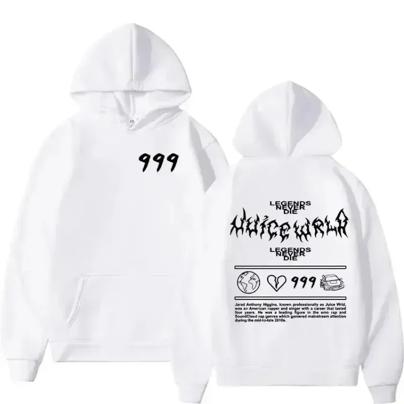 Juice WRLD – sweat-shirt à capuche pour hommes, mode Hip Hoo, pull décontracté, unisexe, Style de rue, coupe ample, chaud, tendance Y2K, automne 2026