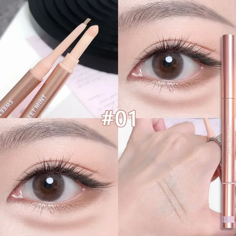 Double-ended Lying Silkworm Eyeliner Pencil Waterproof Natural 3D Under-Eye Brightener Shadow Pen Aegyosal Contour Eye Makeup