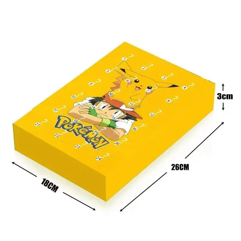 24 Cái/bộ Pokemon Giáng Sinh Ra Đời Lịch Dễ Thương Pikachu Charizard PVC Nhỏ Anime Hình Bất Ngờ Hộp Sinh Nhật Quà Tặng Halloween