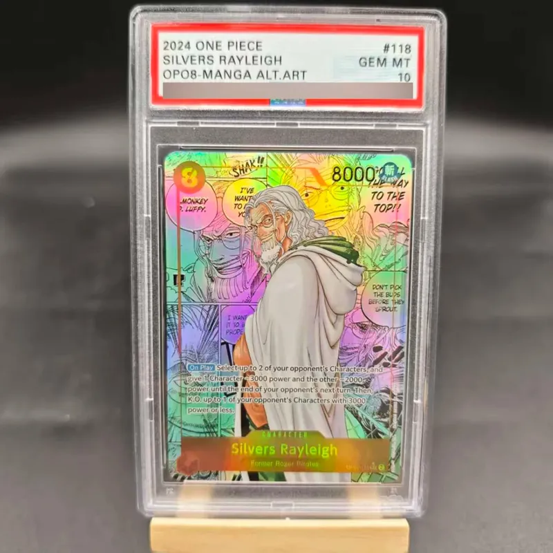 DIY ONE PIECE English Silver Nika Luffy Rating Card OPCG Hancock Ace Teach Zoro Copy Version Anime Collection Cards Gift Toy