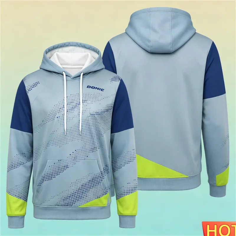 Autumn/Winter Men's Sports Hoodie Table Tennis Men's women's Hoodies Polyester Breathable Men Hoodeds Sweatshirt Sportswear tops
