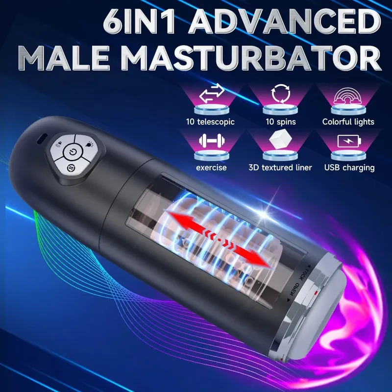 Automático telescópico rotativo masculino masturbador copo buceta real vagina masturbação boquete adultos máquinas de sexo brinquedos sexuais para homem