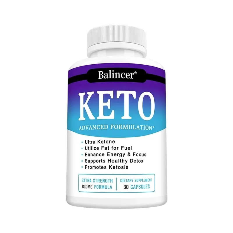 Keto Capsules Support Metabolism Body Management Burn Belly Fat Energy Boost Digestive & Immune Health for Men and Women