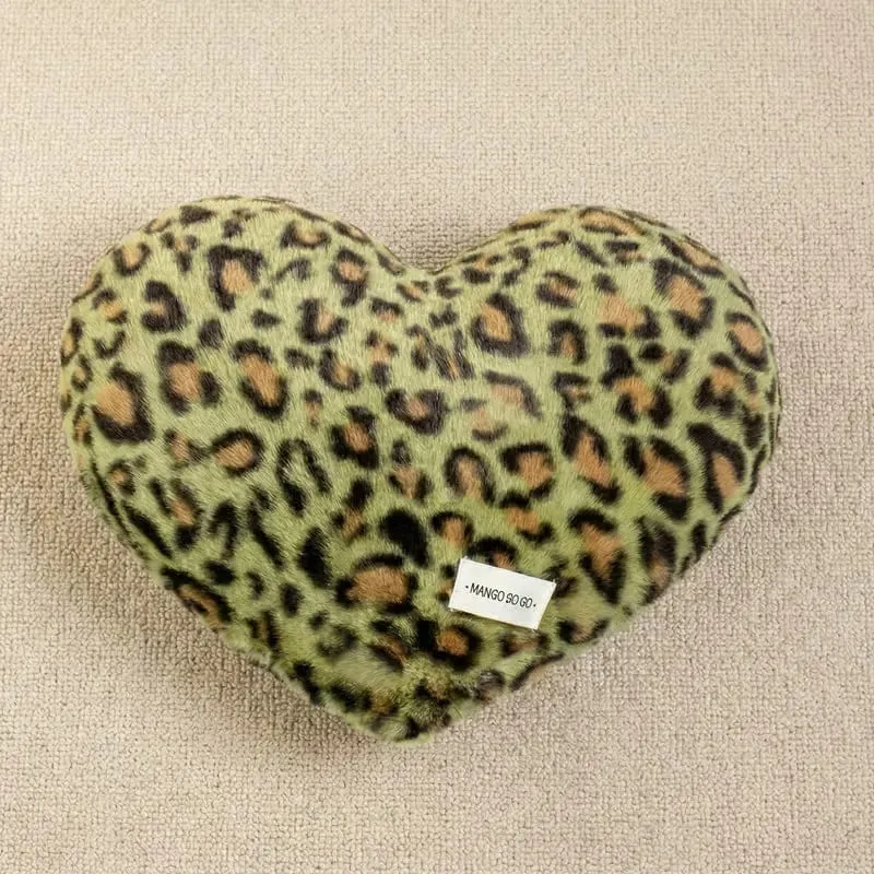 40x35cm Leopard Print Pillow Love Heart Soft Stuffed Plush Warm Sofa Cushion Romantic Valentine's Day Gifts Home Decor For 2026 — image 8