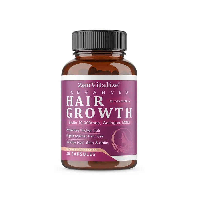 Hair Growth Vitamins for Women and Men - with Biotin & Saw Palmetto Naturally Regrow Stronger & Healthier Hair Skin and Nails