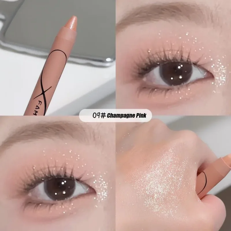 Pearl Lying Silkworm Highlighter Eye Shadow Pen Matte Glitter Eyeshadow Stick White Pearlescent Brightening Eyeliner Cosmetic