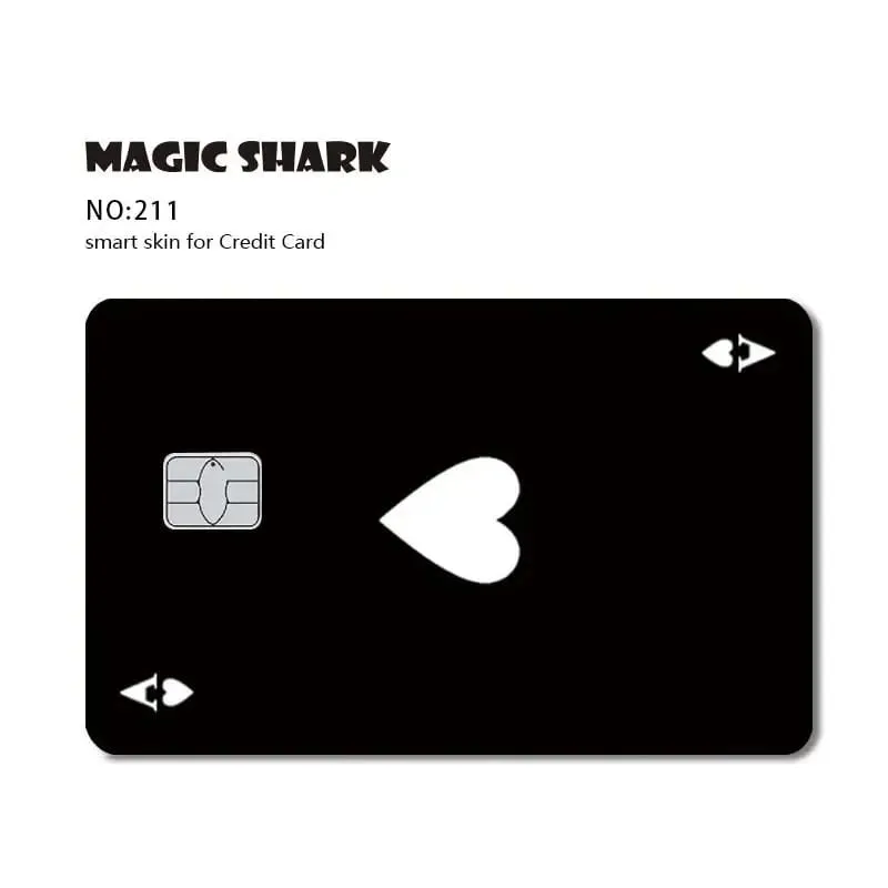 Magic Shark Meme Poke Dog Matte PVC Shockproof Sticker Film Skin Cover for Debit Credit Bank Card No Fade