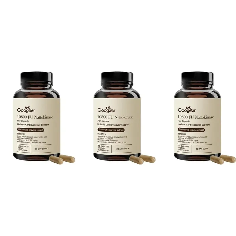 Googeer Advanced Enzyme CoQ10 Formula Kapseln, sauber, vegan, gentechnikfrei, tägliches Wellness-Unterstützungsergänzungsmittel, 60 Kapseln, einfache Anwendung