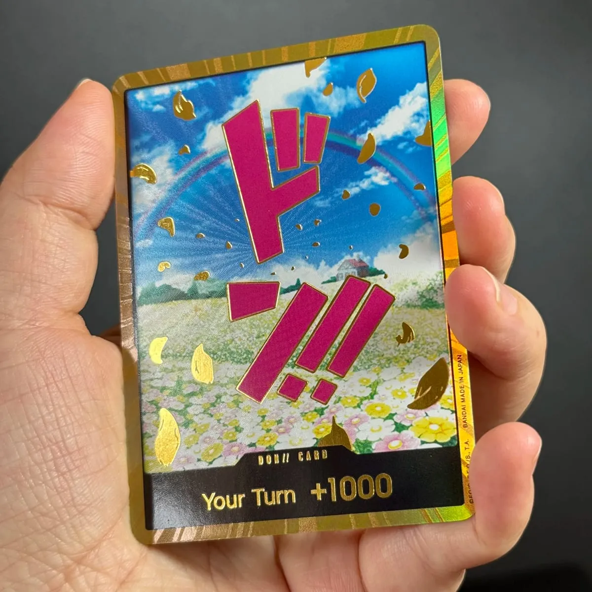 10PCS DON OPCG English TCG Gold DON!!! Collection Cards Zoro Ace Doflamingo Rebecca FOIL NM Refraction Flash Cards ToyGifts OPCG