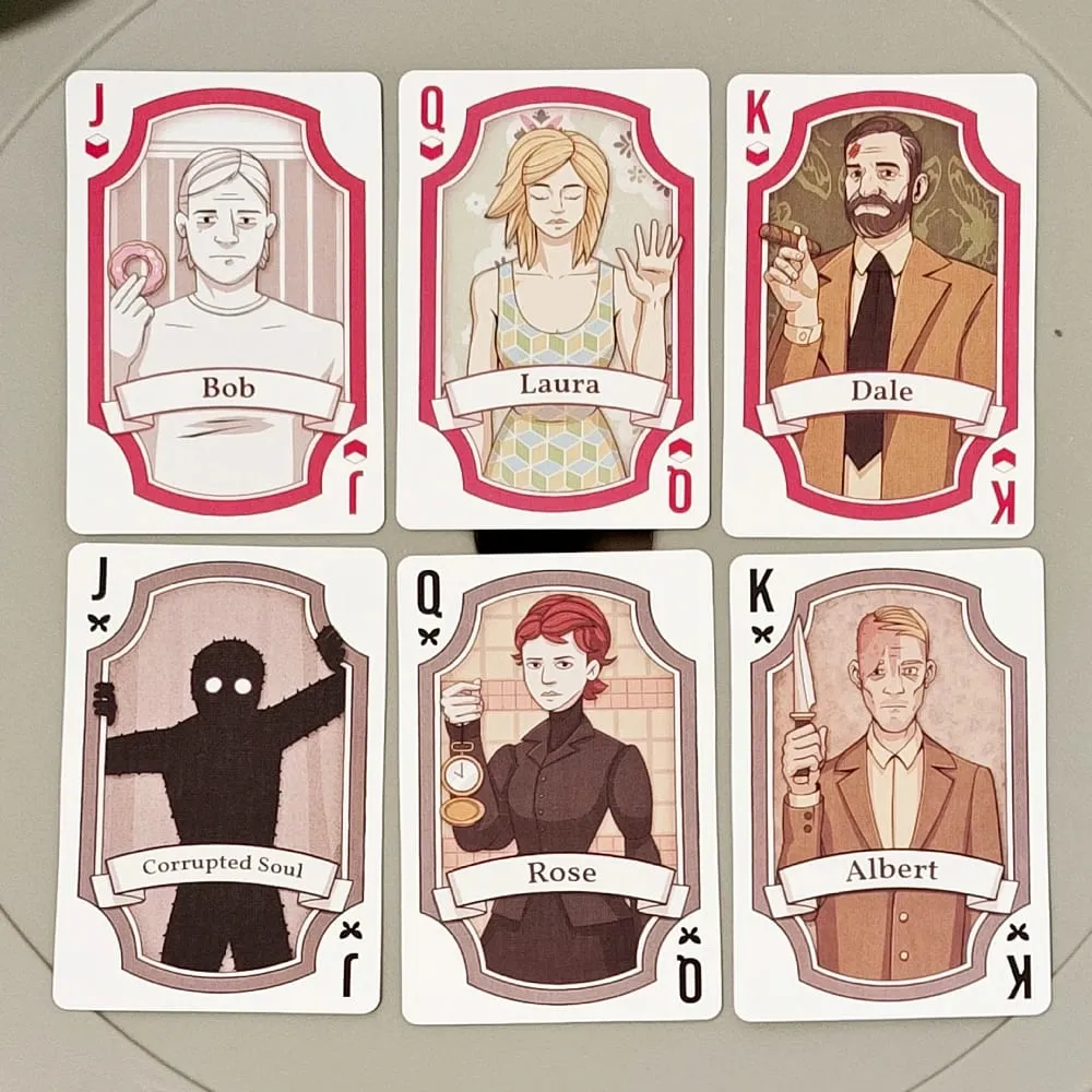 9*6cm on Embossed Cardstock Rusty Lake Playing Cards - 54 Pcs Poker Cards Featuring Mr. Crow Mr. Owl & Cube Escape Characters