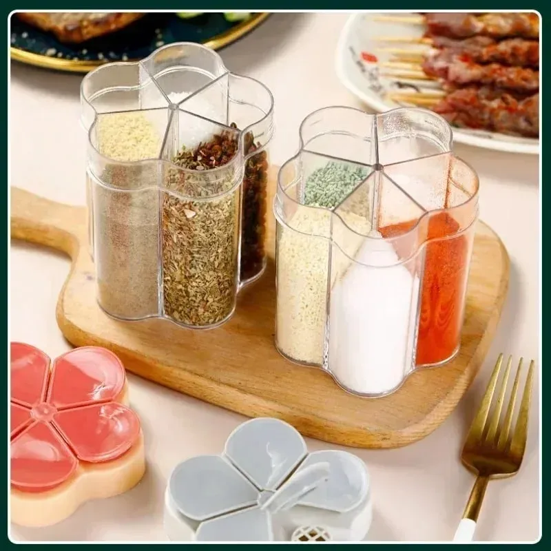 1 Pcs Seasoning Jar Plastic ContainerSeasoning Bottle Spice Organizer Outdoor Camping Seasonins Containers Kitchen Gadget Sets