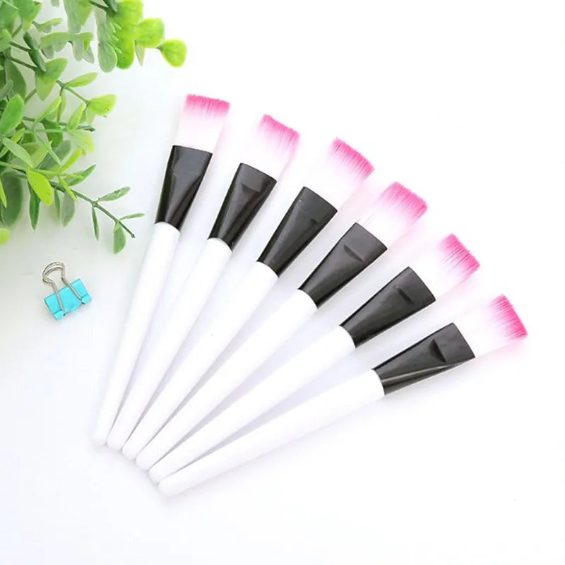 10pcs Facial Mask Brush Makeup Brushes Eyes Face Skin Care Masks Applicator Cosmetics Mask Brush Tools Pink Handle