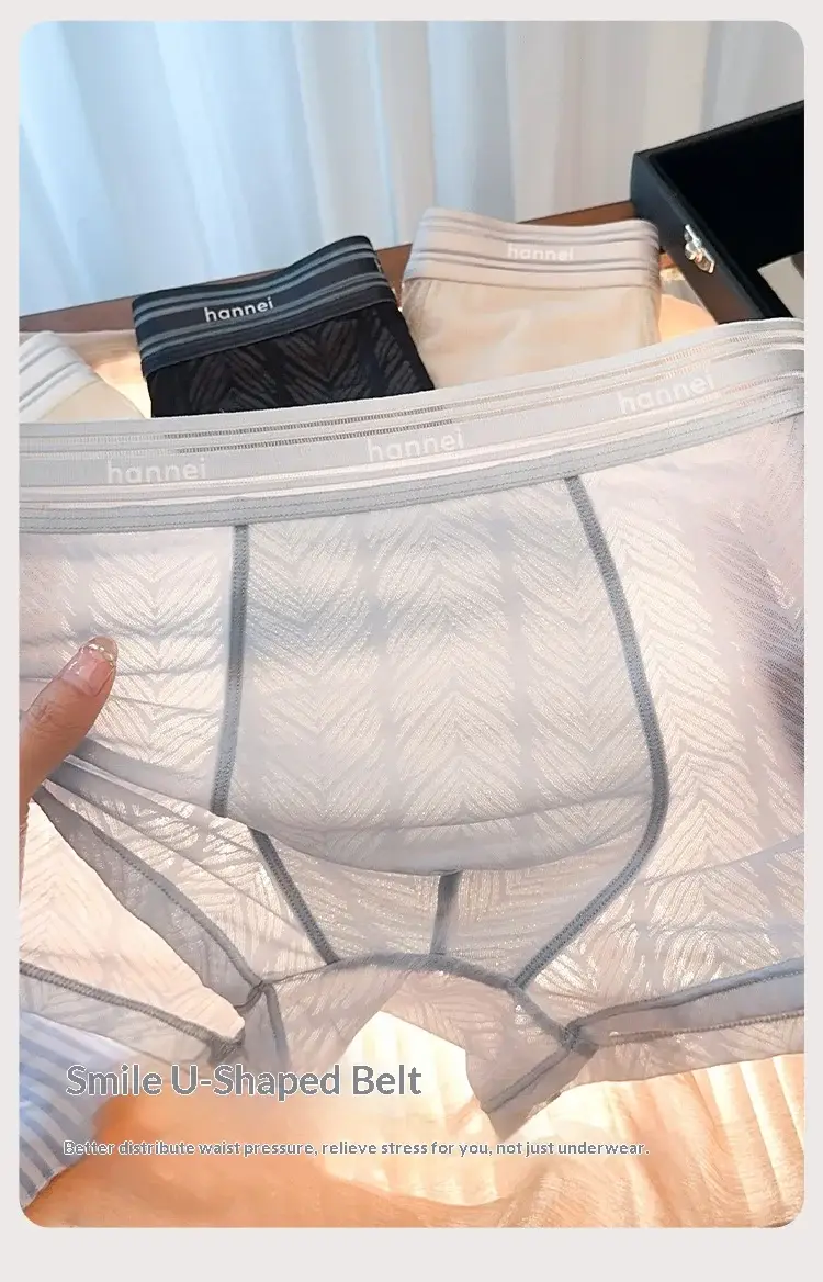 Bagong Kasuotang Panlalaki sa Tag-init, Panlalaking Boxer Brief, Plus Size na Breathable Underwear, Manipis na Maluwag na Panlalaking Kumportableng Solid na Kulay na Short
