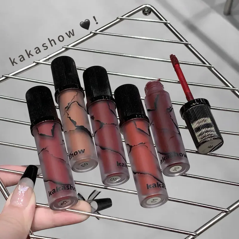 Marmor Matte Lip Mud Velvet Soft Fog Lip Tint Langvarig Non Stick Cup Lip Cosmetics