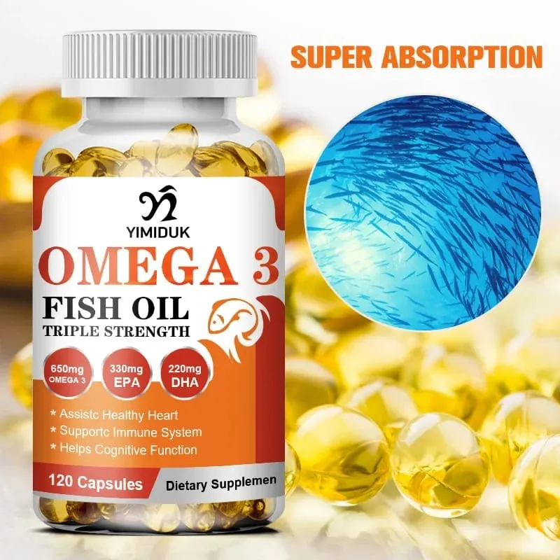 Vásároljon 1-et, kap 1-et ingyen! Ultra Strength Omega 3 halolaj-kiegészítő az immunitás hangulatának csontjaiért és a szív- és érrendszeri funkciókért GMP-tanúsítvánnyal rendelkezik