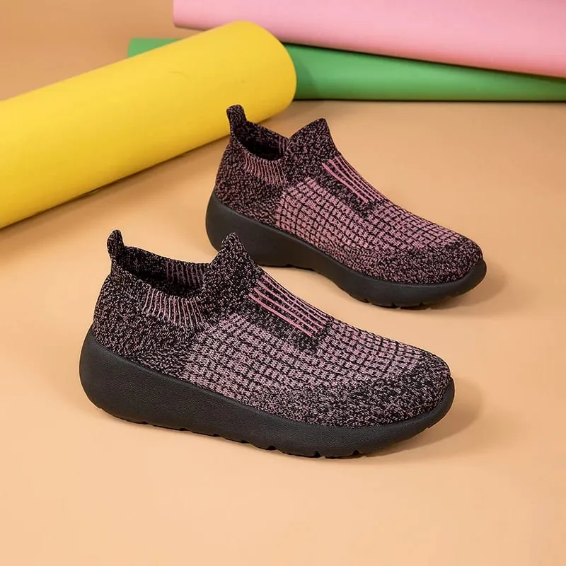 Men's Casual Sports Shoes Breathable Lightweight Sneakers Outdoor Mesh Black Running Shoes Sports Jogging Walking Shoes