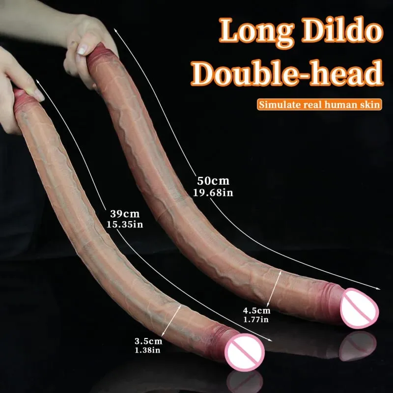 Silicone Double Ended Dildos Super Long Penis Vaginal G-spot Massage Orgasm Lesbian Masturbator anal plug Butt Plug Sex Toys