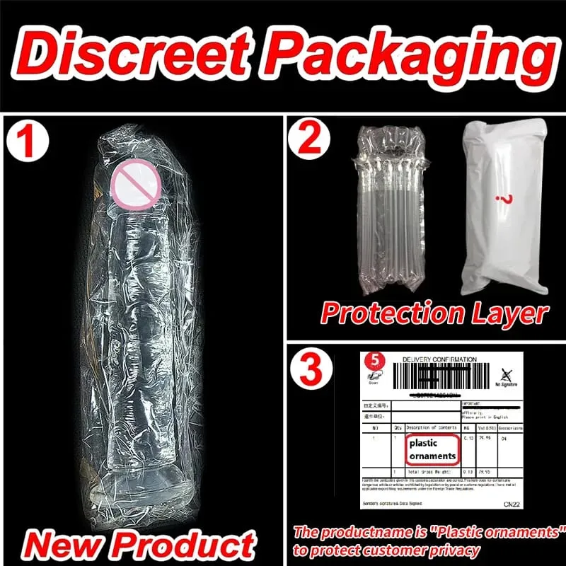 6 Sizes Realistic Dildos Adult Sex Toys For Man Women 18 Metal Anal Plug Clear Penis Butt Plug Anus Masturbation Stimulator Dick