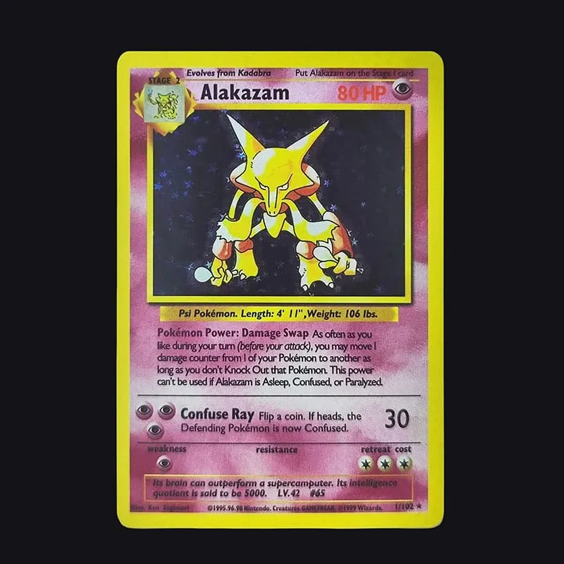 Proxy PKM English GAME 1ST EDITION Charizard Blastoise Venusaur Mewtwo Holo TCG Game Collection Card